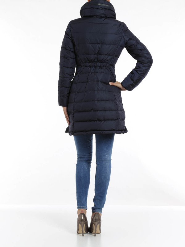 moncler flammette down coat with stowable hood moncler flammette down coat with stowable hood