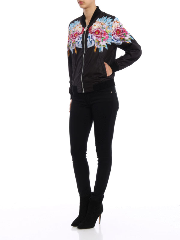 embellished bomber jacket