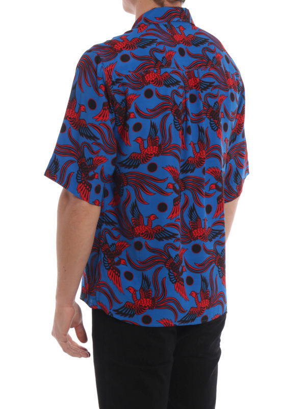 Flying Phoenix viscose hawaiian shirt 