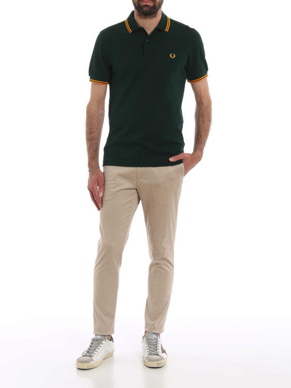 dark green fred perry polo
