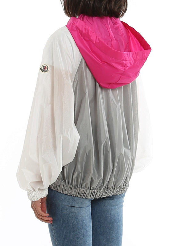 Fuchsia hooded windbreaker shop online: MONCLER