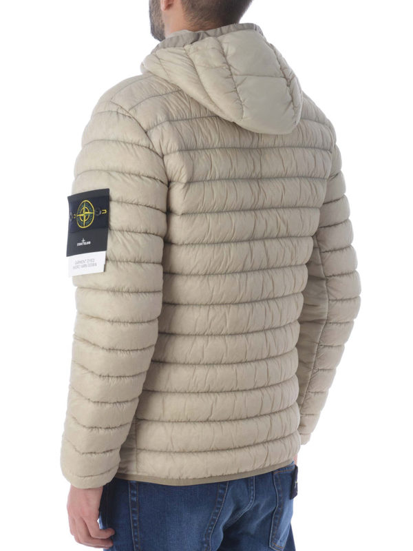 stone island dyed micro yarn down jacket