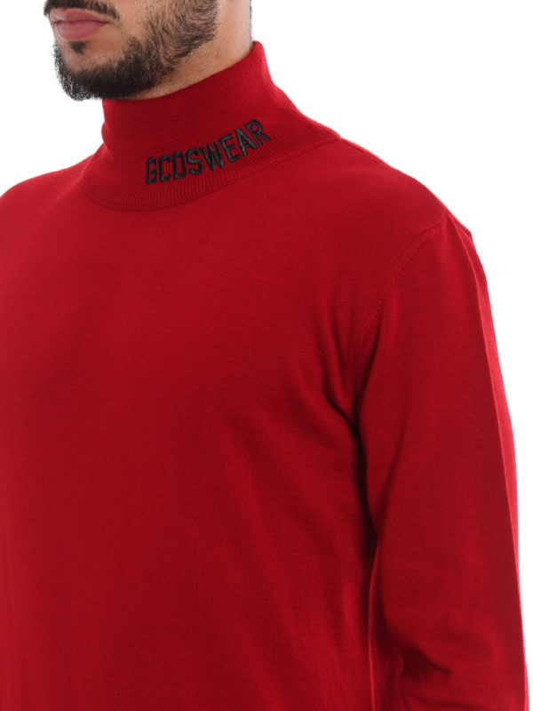 red polo turtleneck