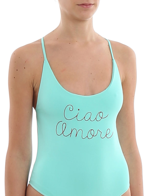 GIADA BENINCASA buy online Ciao Amore embroidered one-piece swimsuit