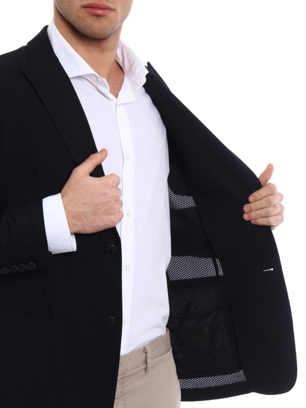 black unstructured blazer