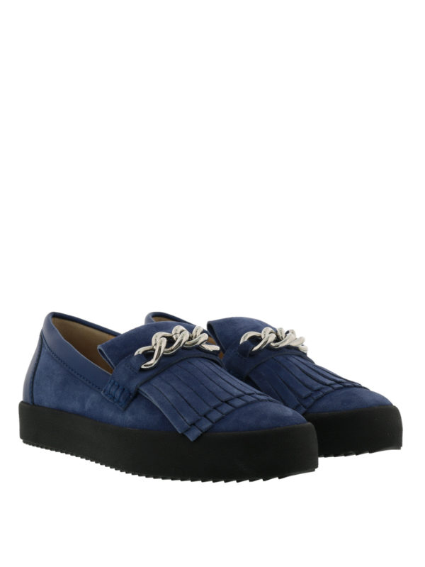 giuseppe zanotti suede loafer