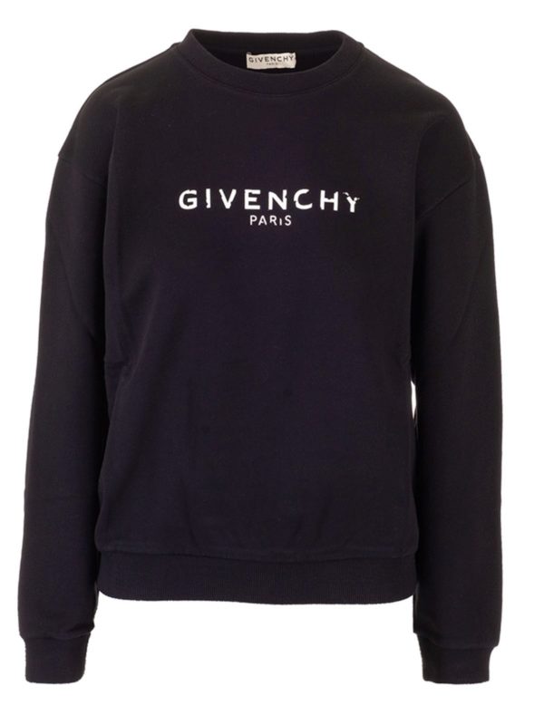 Sweatshirts & Sweaters Givenchy - Vintage logo sweatshirt in black -  BW70013Z0Y001