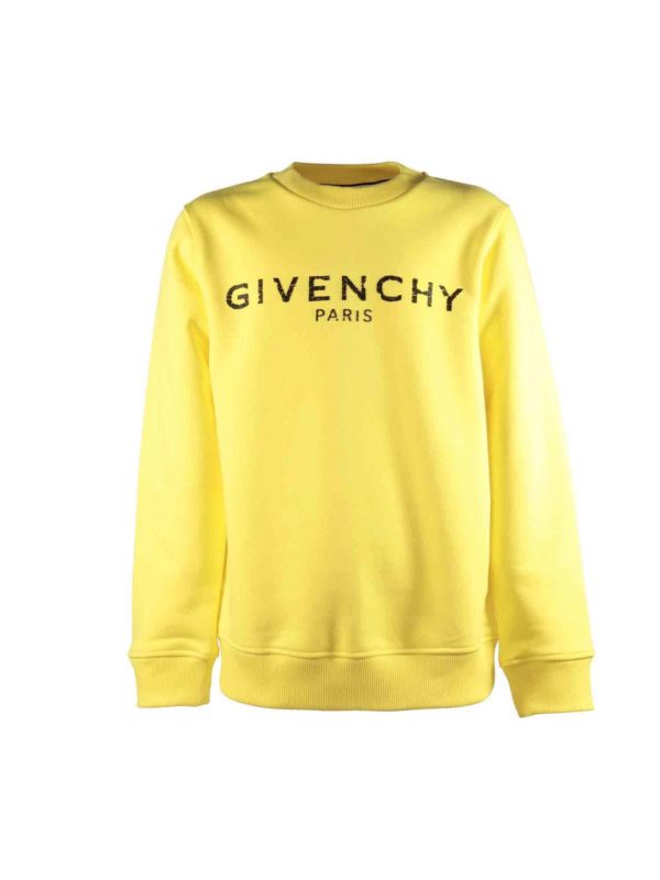 Sweatshirts & Sweaters Givenchy - Yellow sweatshirt with vintage logo -  H25167535