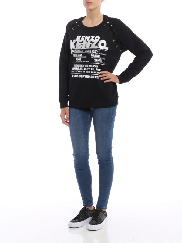 سویشرت Kenzo - Glitter lace-up 