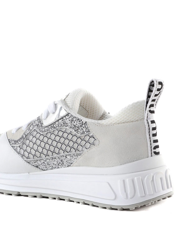 sparkle mesh sneakers