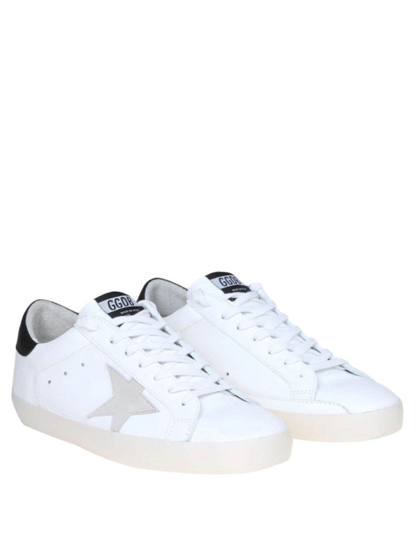 Golden goose superstar g68 leather trainers Clearance