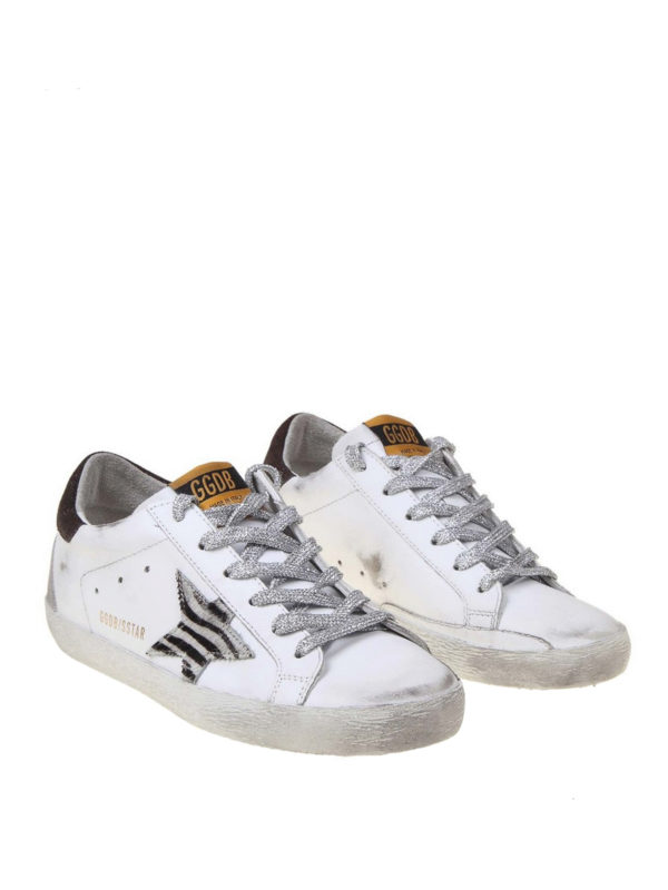 golden goose sneakers zebra