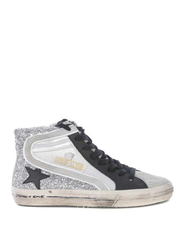 golden goose sparkle sneakers high top