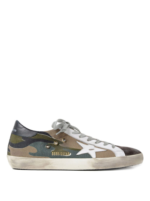 golden goose camo sneakers