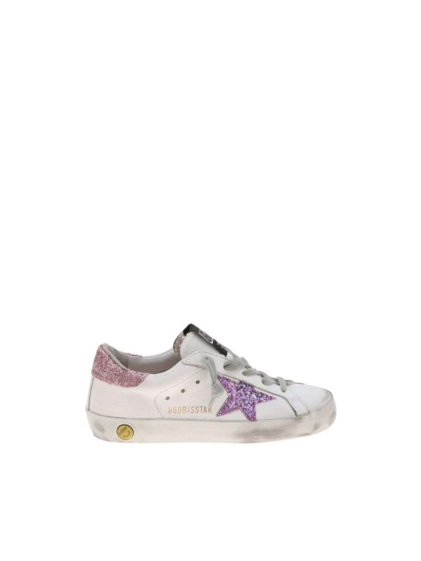 golden goose pink glitter superstar sneakers