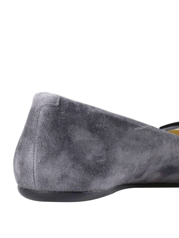 roger vivier suede flats