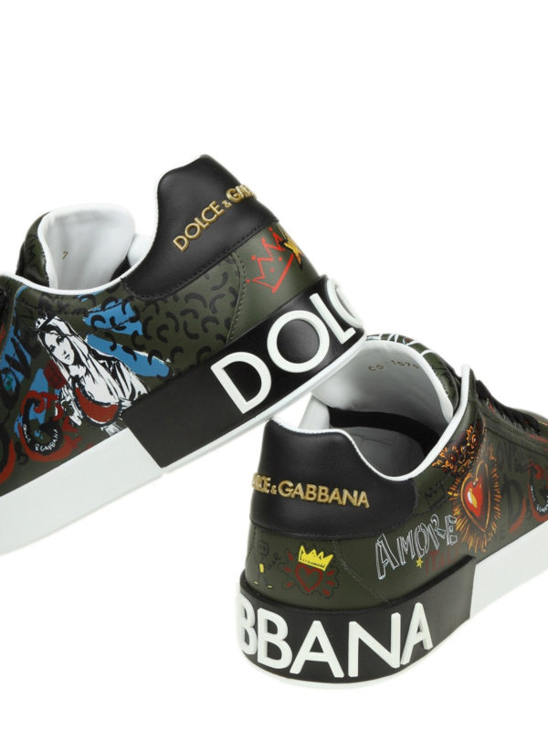 dolce gabbana graffiti sneakers