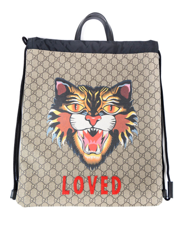 gucci backpack cat