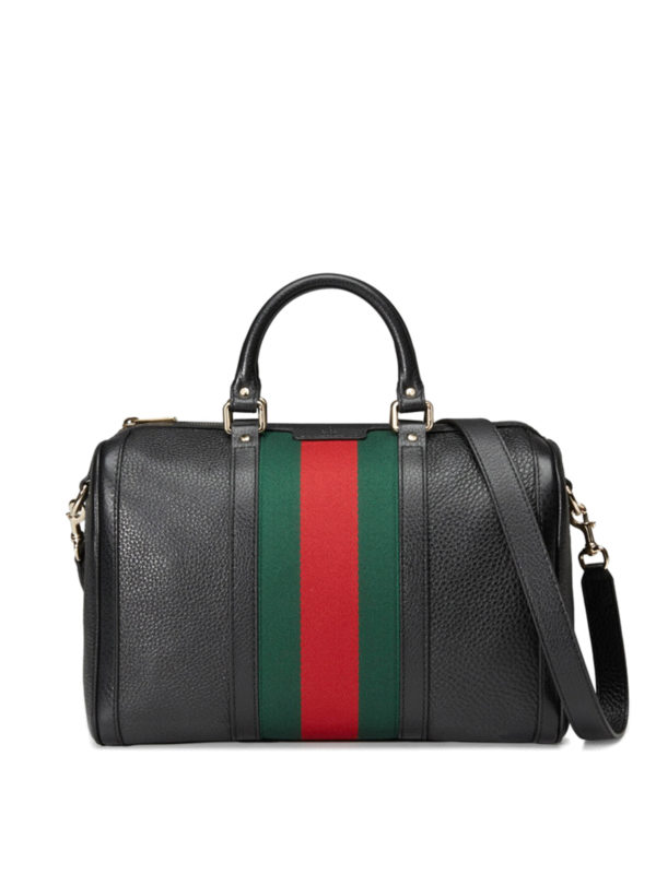 gucci vintage web boston bag