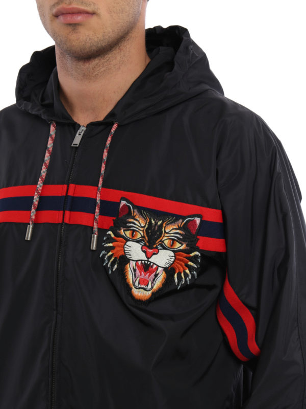 gucci angry cat windbreaker