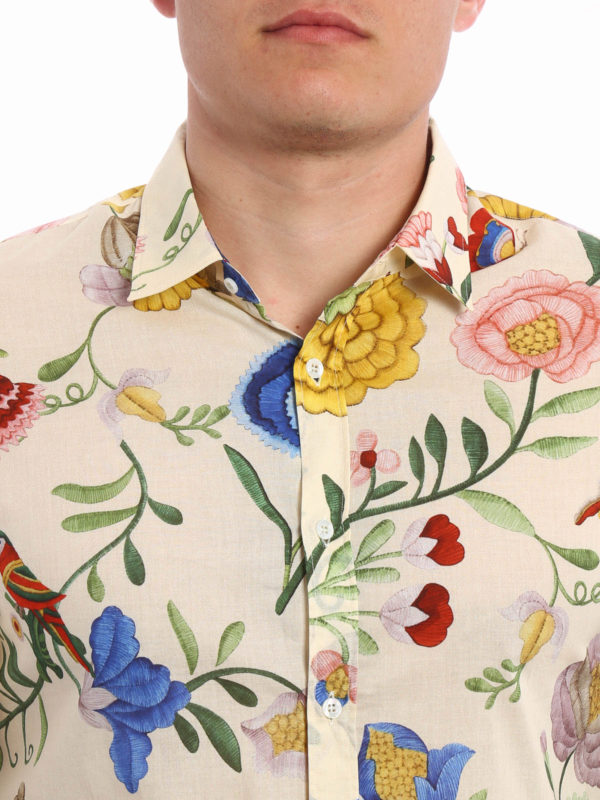 gucci duke floral shirt