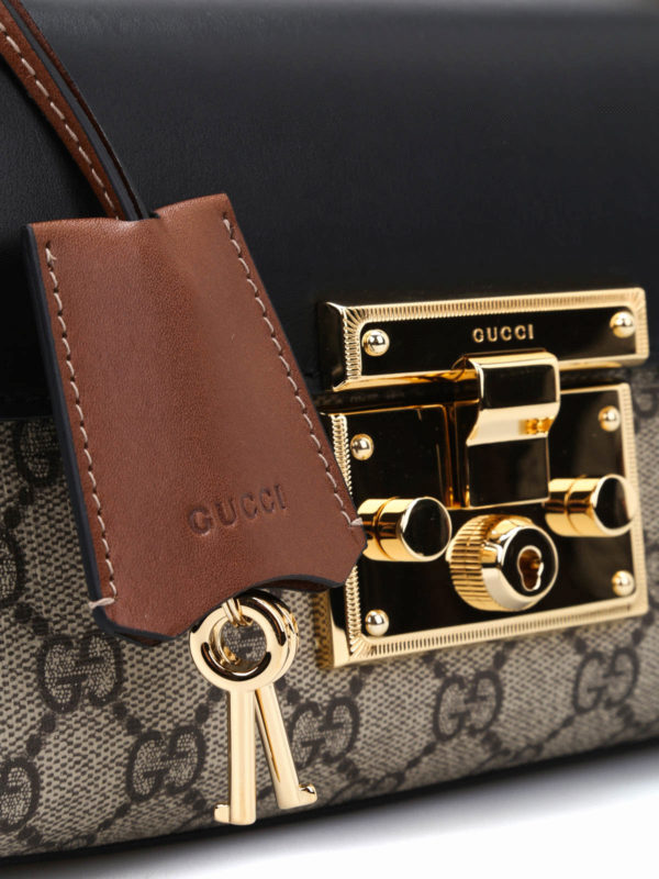 gucci padlock supreme shoulder bag