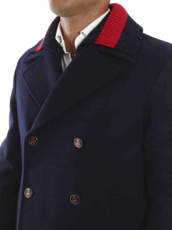 gucci pea coat mens