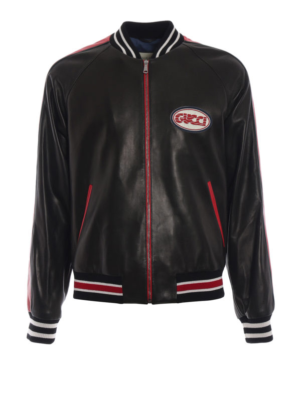 gucci leather biker jacket