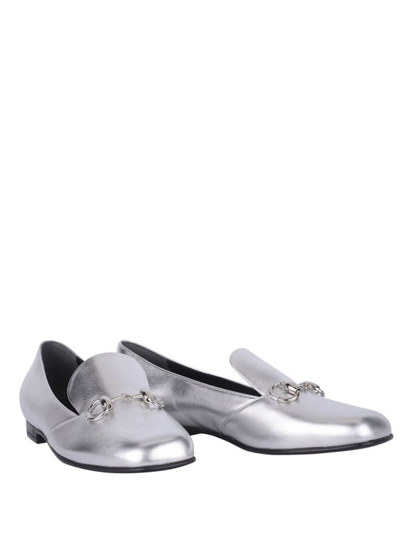gucci metallic loafers