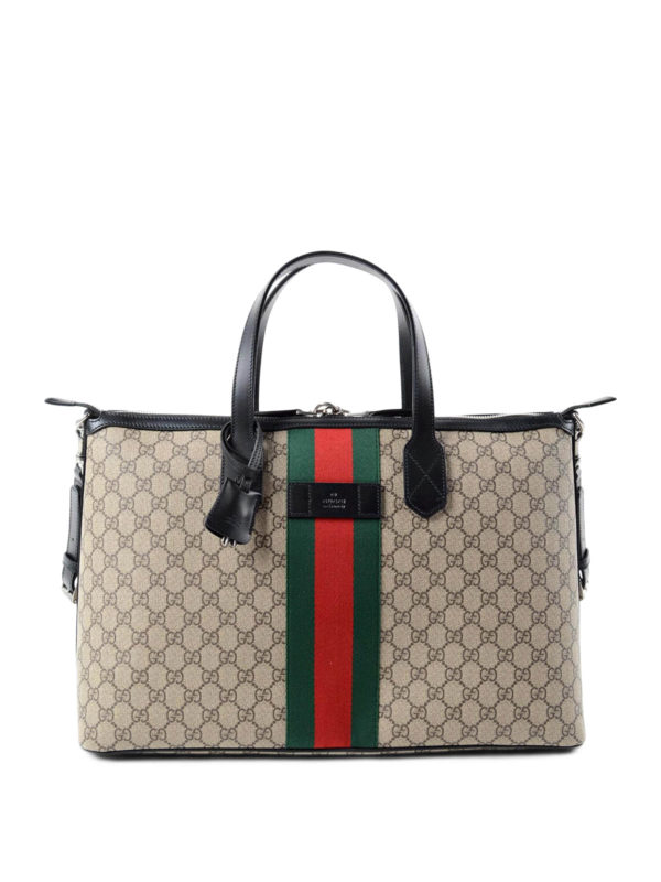 Gucci - GG Supreme canvas duffle bag - Luggage & Travel bags - 359261 KHNGN 9692