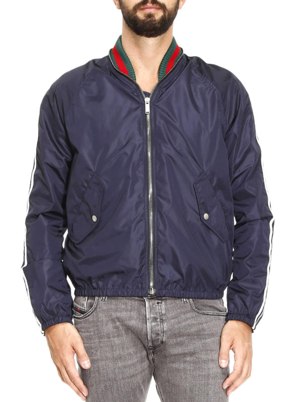 gucci nylon bomber jacket