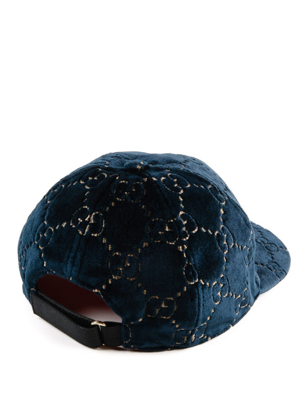 Hats \u0026 caps Gucci - GG dark blue velvet 