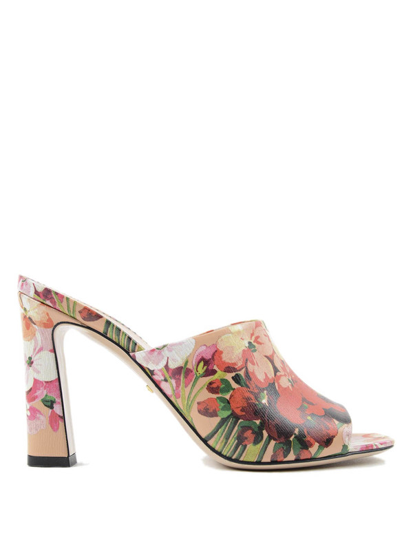 gucci print sandals