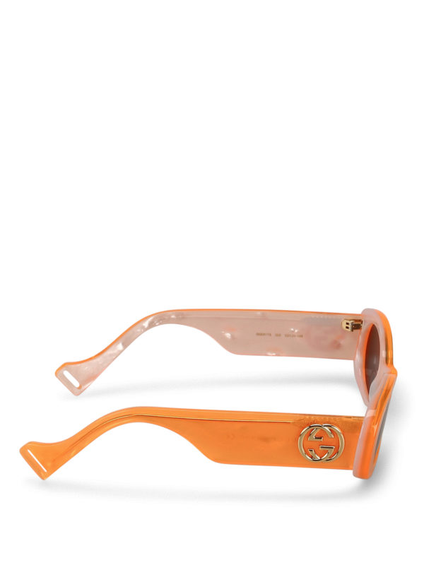 Sunglasses Gucci - Pearly orange oval 