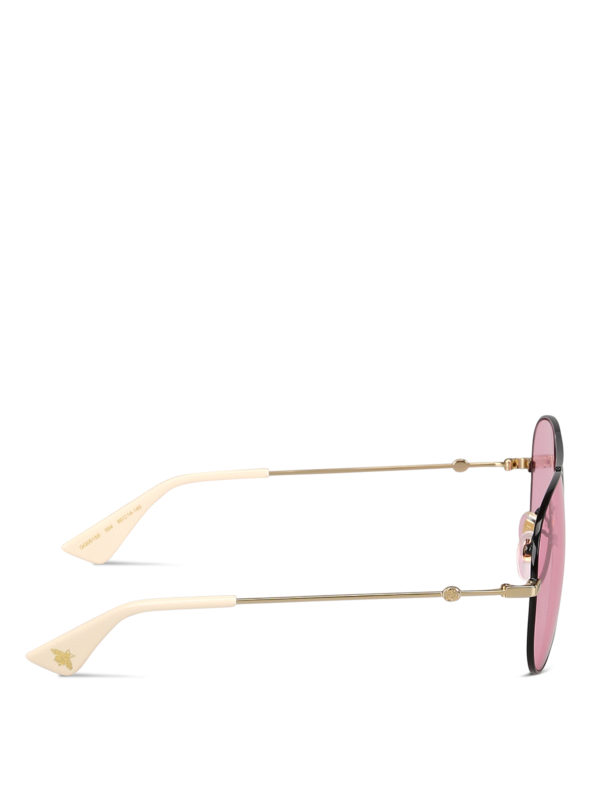gucci pink aviator sunglasses