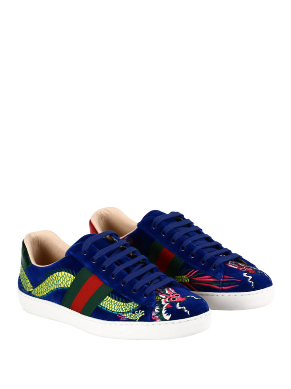 gucci velvet trainers