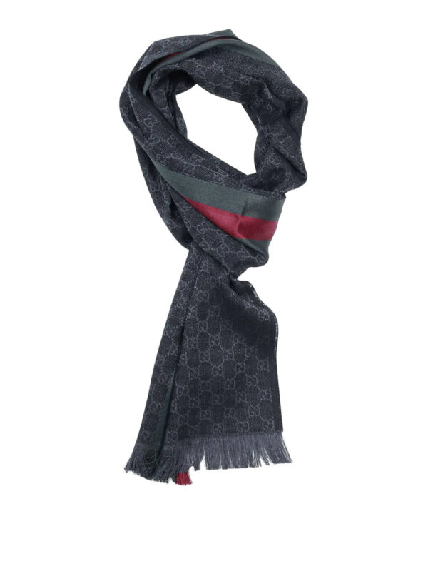 gg wool stole with web