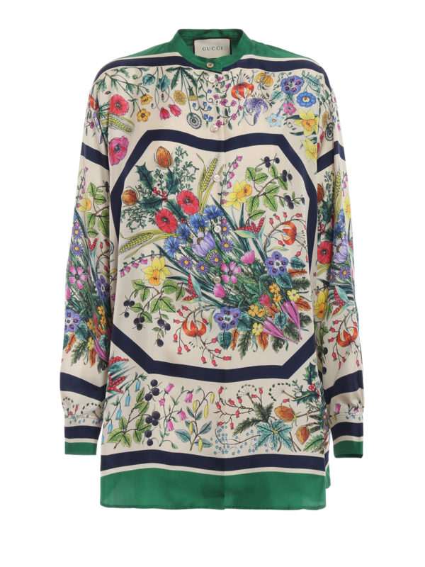 gucci floral shirts