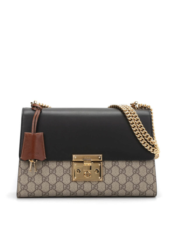 gucci padlock gg supreme shoulder bag