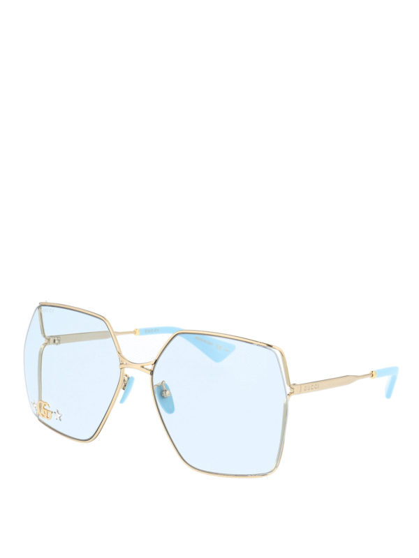 gucci clear frame sunglasses