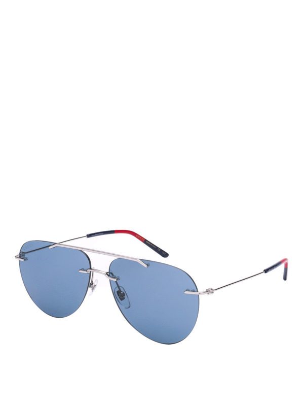 gucci rimless aviator sunglasses
