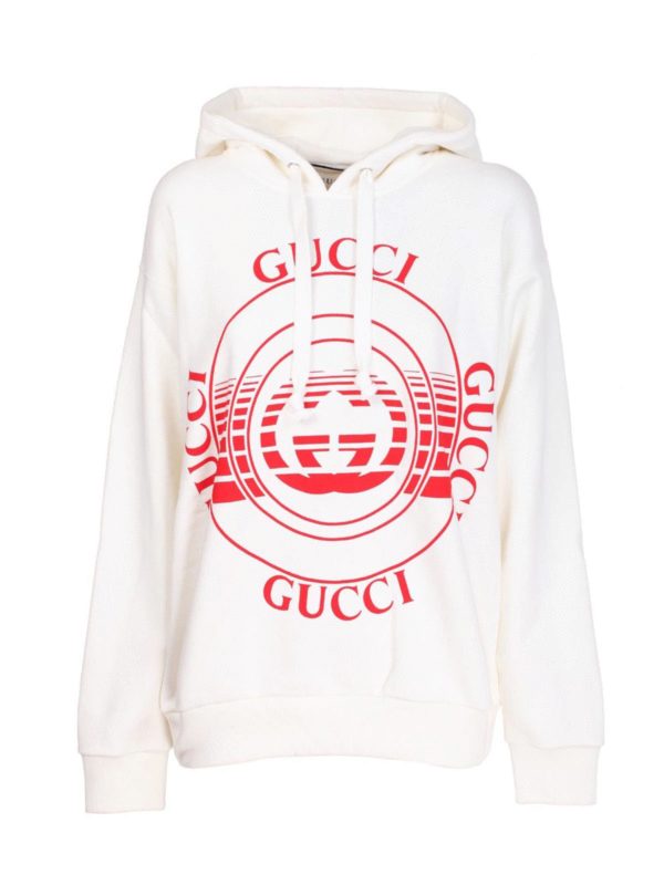 gucci red and white sweatshirt