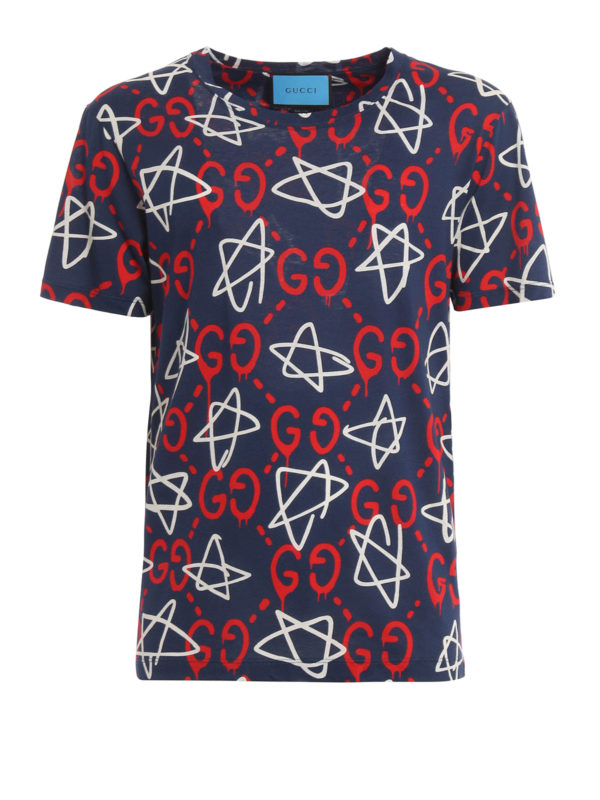 Gucci - All over GucciGhost print T 