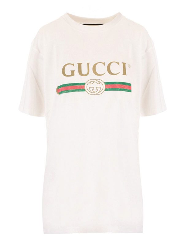 gucci logo white t shirt