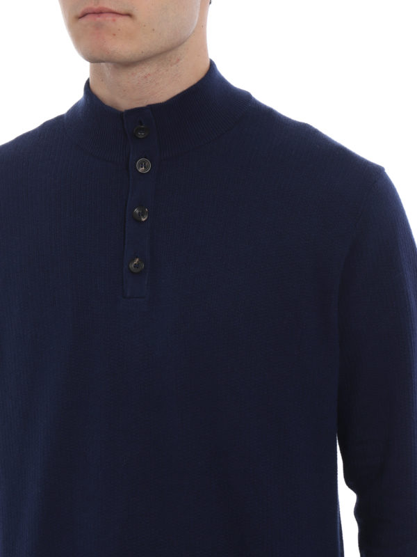 cotton silk and cashmere turtleneck 