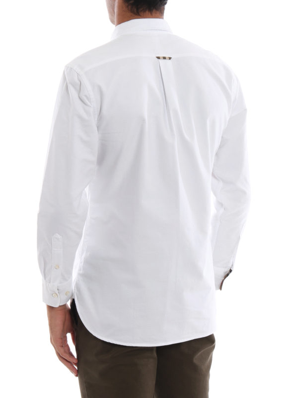 Harry white cotton Oxford shirt