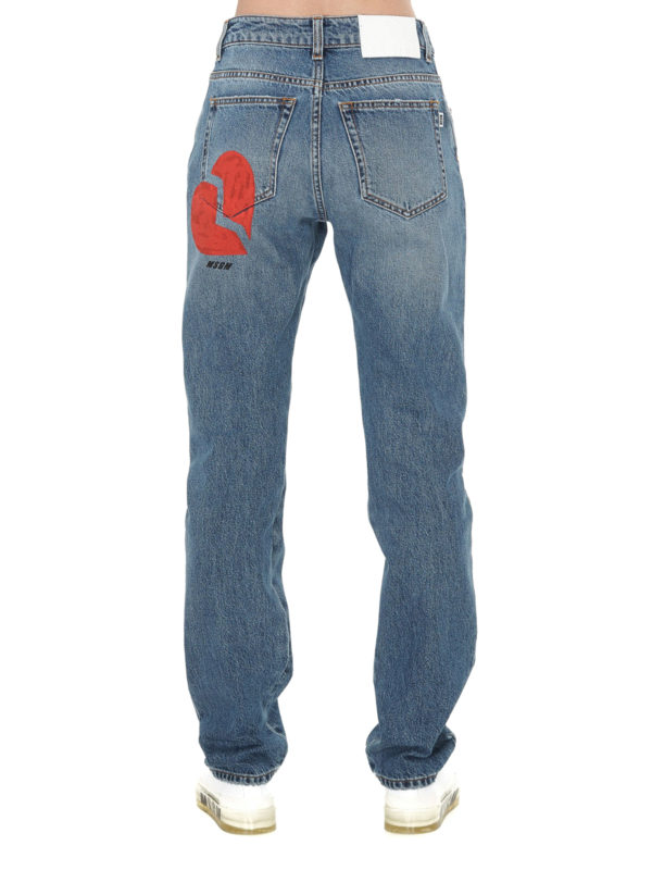 راسته M.S.G.M. - Heart print high rise 
