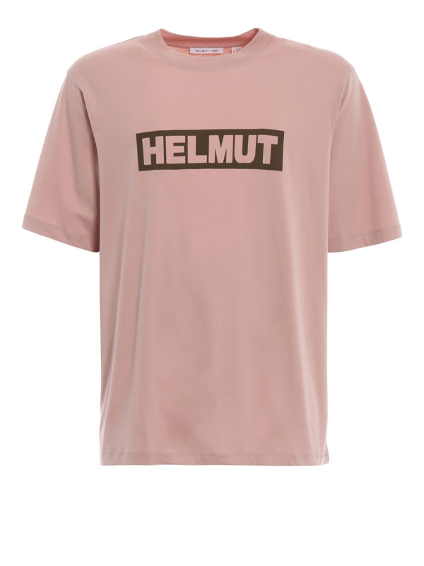 Logo lettering print pink T-shirt 