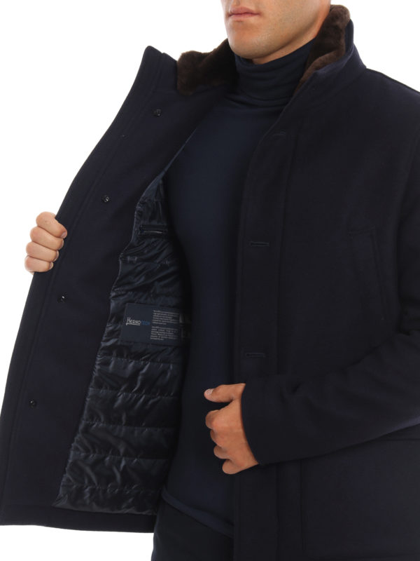 herno navy coat