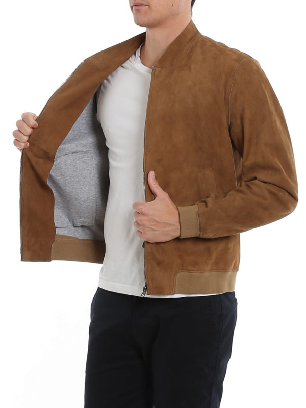 obey suede bomber